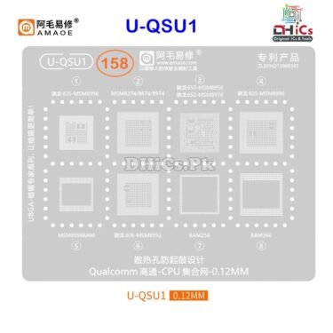 U-QSU1 Stencil For Qualcomm CPU MSM8998, 8274, 8674, 8974, 8956, 8976, 8996, 8992, Ram