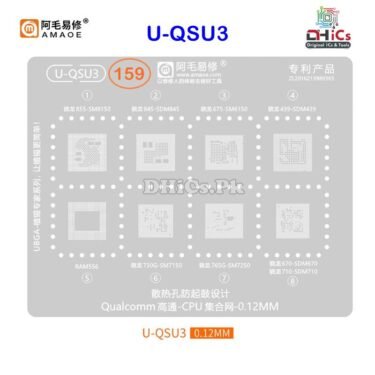 U-QSU3 Stencil For Qualcomm CPU SM8150, SDM845, SM6150,SDM439, SM7150, SM7250, SDM670, SDM710