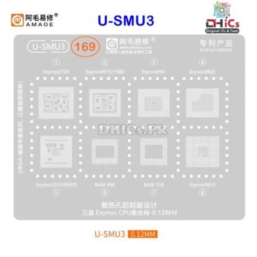 U-SMU3 Stencil For Exynos CPU Exynos2100, 9815, 1080, 990, 9820, 2200, E9925, 9810,