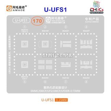 U-UFS1 Stencil For EMMC, EMCP, UFS, UMCP, LPDDR
