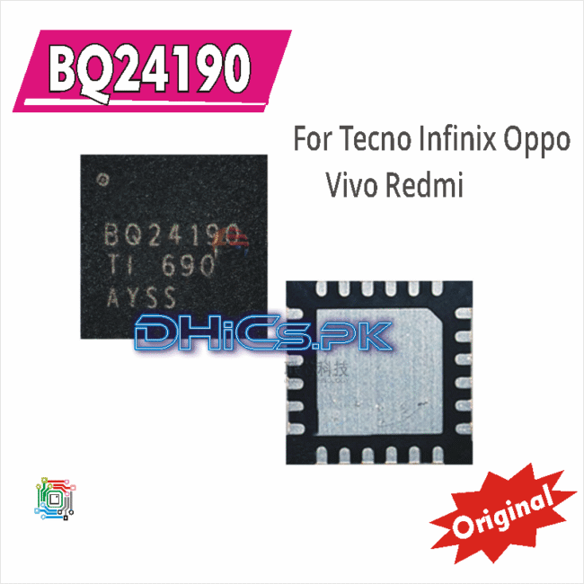 BQ24190 100% Original Charging iC Chip For Tecno Infinix Oppo F7 Charging Vivo Redmi