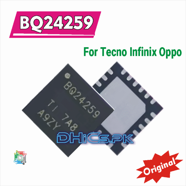 BQ24259 100% Original Charging iC Chip For Tecno Infinix Oppo VivoXiaomi 5A Charger IC MI5A Power On Charging chip USB Control IC