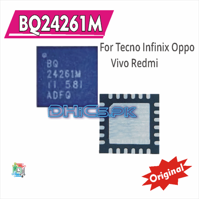 BQ24261M 100% Original Charging iC Chip For Tecno Infinix, Tecno, Redmi NOTE 3 charging chip