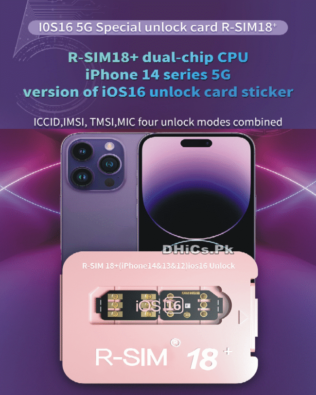 R-SIM18 Dual-Chip CPU Unlocking Card For Phone14 Series 5G Version iOS16 Easy Easy Operation RSIM18 Unlocking - Image 3