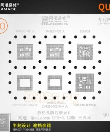 AMAOE Stencil QU8 For Qualcomm CPU SM8250, SM8350, SDM439 CPU RAM