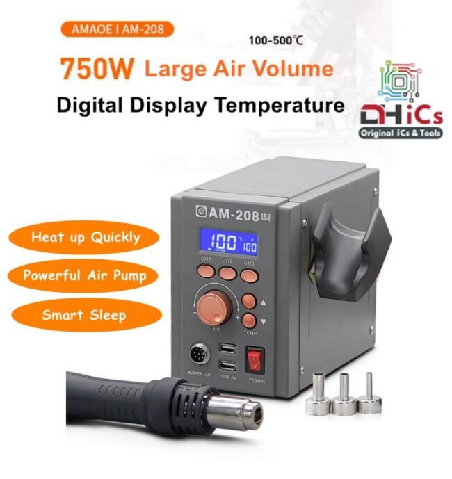 AMAOE AM-208 Desoldering Rework Station Heat Gun