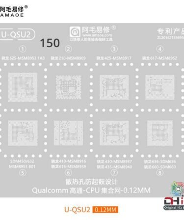 U-QSU2 Stencil For Qualcomm CPU MSM8953, MSM8909, MSM8917, MSM8952, MSM8939, MSM8916, MSM8937, MSM8940, SDM450, SDM660, SDM636