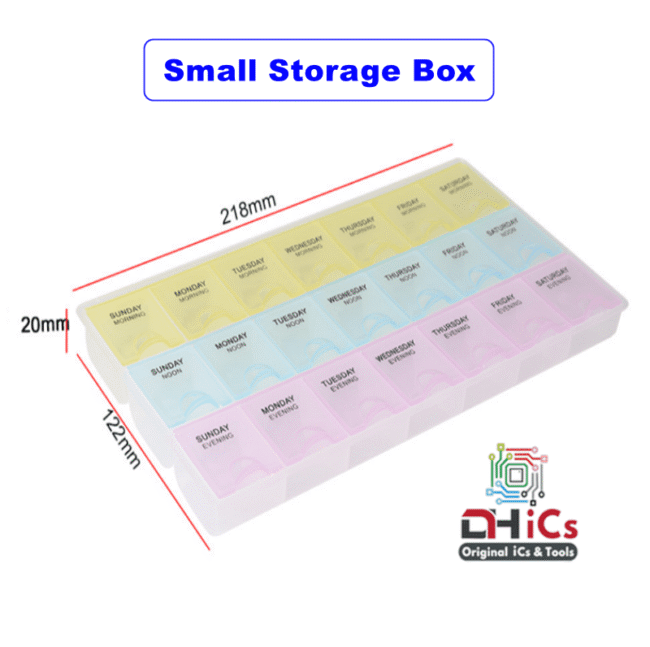 Small Parts Storage Box 21 Compartments