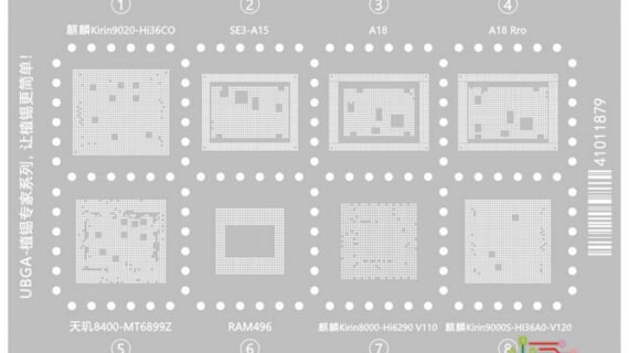 AMAOE U-MIXU2 Stencil For HI36CO, HI36AO, HI6290, A15, A18, A18Pro, MT6899Z, RAM496
