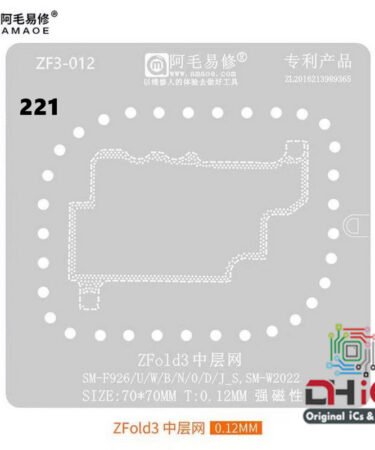 AMAOE ZFold3 SM-F926 Middle Layer Stencil