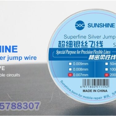 0.007MM Silver Jumper Wire  200M SUNSHINE SS-007E
