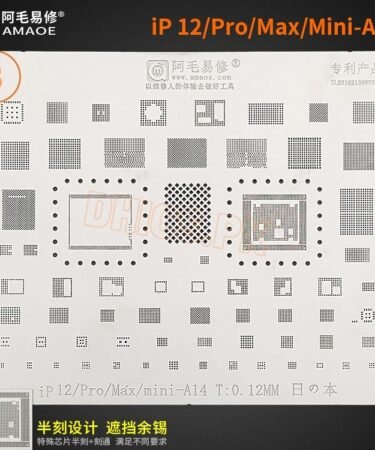 IPone 12 /Pro/Max/Mini-A14 Stencil