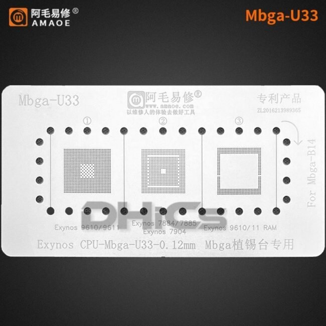 Mbga B14 Exynos CPU Magnetic Reballing Fixture - Image 3