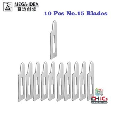 10 Pcs No.15 Repair Blade Set Mega Idea