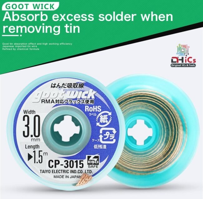 Soldering Wick 3.0mm Original Goot Japan