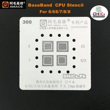 Baseband CPU Stencil For iPhone 6, 6s, 7, 8, X