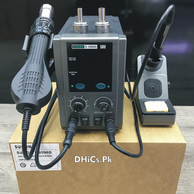 SUGON 8596D Soldering Station 110v/220v LED Digital Soldering Iron + Desoldering Rework Station BGA Hot Air Gun - Image 4