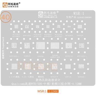 AMAOE Stencil WSR1 For Qualcomm WTR/SDR iCs WTR2965, WTR3905, WTR4905, WTR3925, SDR845, SDR8150