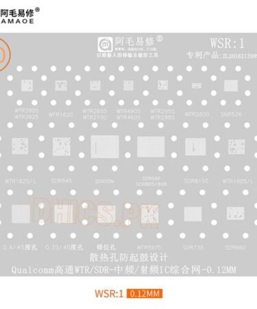 AMAOE Stencil WSR1 For Qualcomm WTR/SDR IC