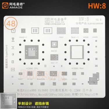AMAOE Stencil HW8 For Huawei Mate20/20Pro/Honor V20 Kirin980 Hi3680