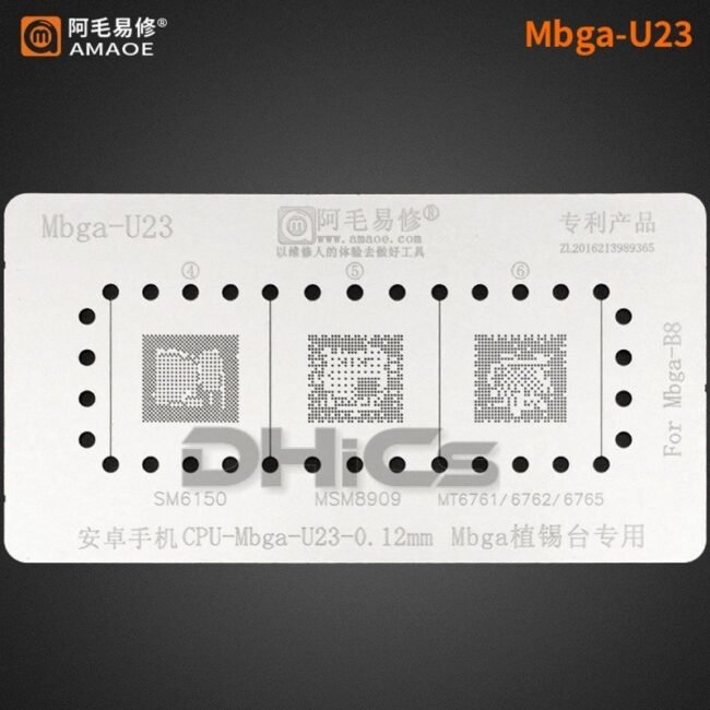 Mbga B8 Qualcomm MTK CPU Magnetic Reballing Fixture - Image 6
