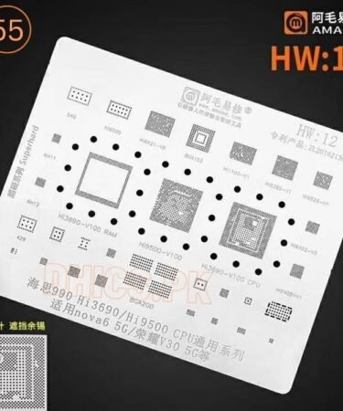 AMAOE Stencil HW12 For Nova6 5G/HonorV30 5G Kirin 990 Hi3690/Hi9500 CPU