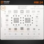 AMAOE Stencil HW14 For MT6873V, MT6853V, BGA153, Huawei 20/20Pro/20Plus, Nova 8 se