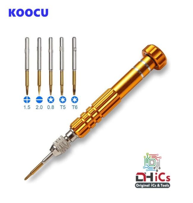 KOOCU 5 in 1 Magnetic Screwdriver For All iPhone, Android & China Models