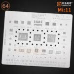 AMAOE Stencil MI11 For MTK Qualcomm CPU SM6125, SDM710, MT6785V