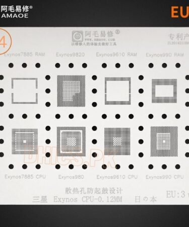 AMAOE Stencil EU3 For Exynos 7885, 9610, 9820, 990, 980 CPU RAM