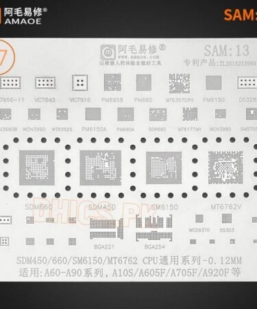 SAM13 Stencil For Samsung A60-A90 Series SDM450, SDM660, SM6150, MT6762V