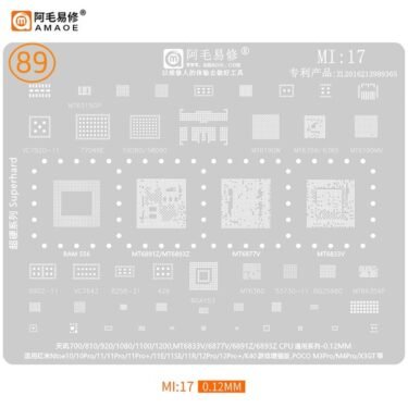 AMAOE Stencil MI17 For MTK CPU MT6833V/6877V/6891Z/6893Z