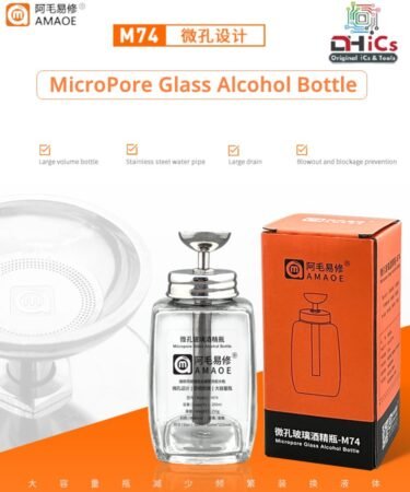 Micropore Glass Alcohol Bottle AMAOE M74