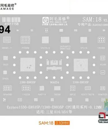 SAM18 Stencil For Samsung E8835P E8535P CPU