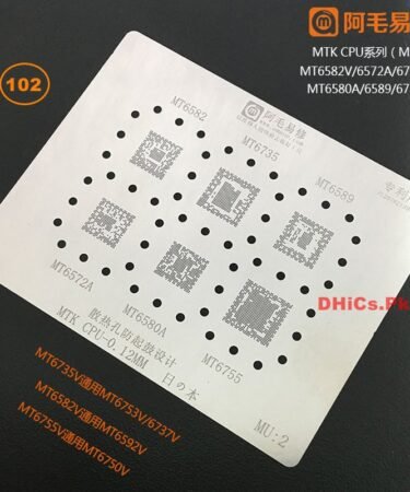 MU2 AMAOE Stencil For MTK CPU  MT6735V, 6753V, 6737V, 6582V, 6592V, 6755V, 6750V