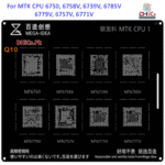 Mega iDea MTK CPU1 Stencil For MT6750, MT6758V, MT6739V, MT6785V, MT6779V, MT6757V, MT6771V