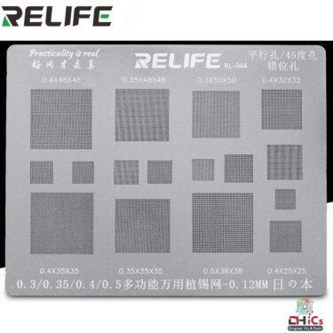 Universal BGA Stencils  0.3/0.35/0.4/0.5/0.12mm RELIFE RL-044