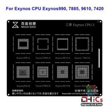 MEGA IDEA Exynos CPU 2 Stencil For Exynos CPU Exynos990, Exynos7885, Exynos9610, Exynos7420