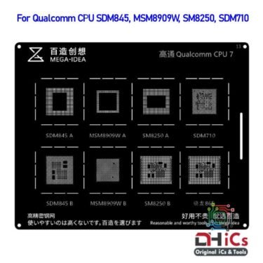 MEGA IDEA Qualcomm CPU 7 Stencil For Qualcomm CPU SDM845, SM8250, MSM8909W, SDM710, SDM865