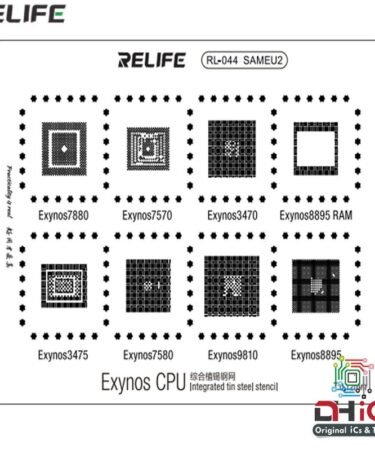 Relife SAM EU2 Exynos CPU Stencil For Exynos 7880, 7570, 3470, 3475, 7580, 9810, 8895 CPU