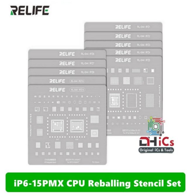 iPhone 6-15PMX CPU Reballing Stencil Set Relife RL-044