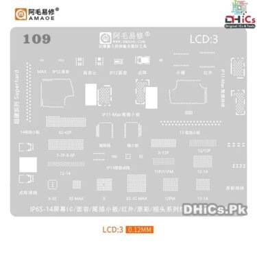 LCD3 Stencil For IP6S-15PM LCD