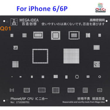 Mega iDea iPhone 6, 6P Black Stencil