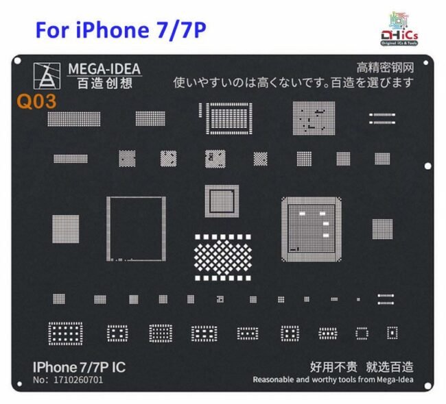 Mega iDea iPhone 7, 7P Black Stencil