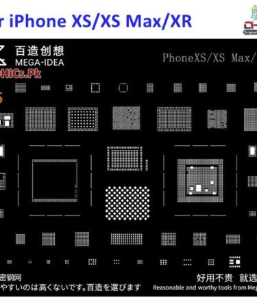 Mega iDea iPhone XS/XS Max/XR Black Stencil