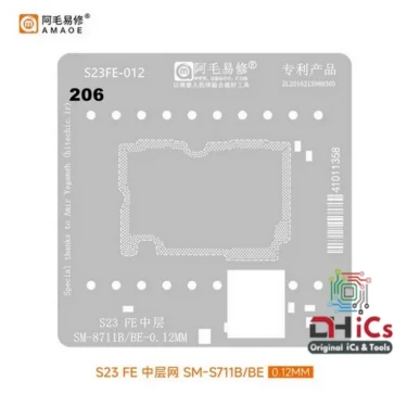 AMAOE Stencil S23 FE For Samsung S23 SM-711B/BE Middle Layer
