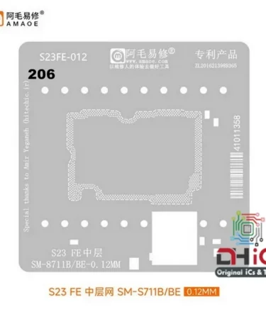 AMAOE Stencil S23FE-012 For Samsung S23 SM-8711B/BE Middle Layer