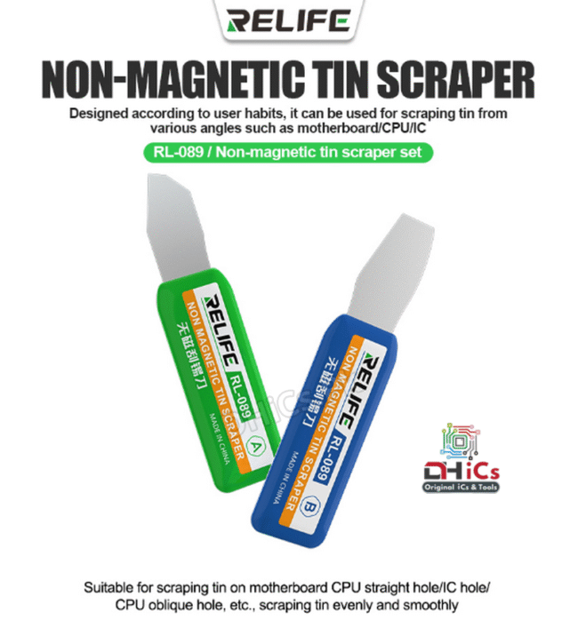 Non-magnetic Tin Scraper Set RELIFE RL-089