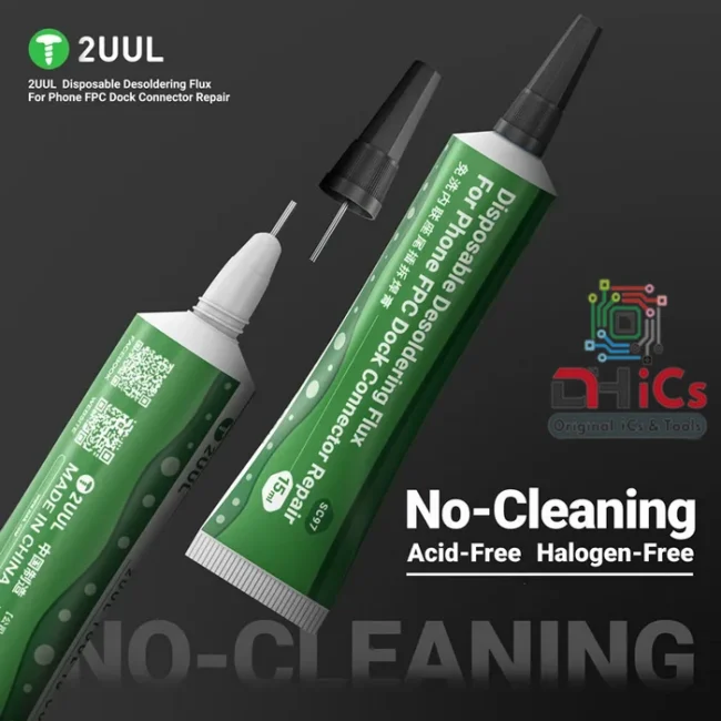 2UUL SC97 Disposable Desoldering Flux For Mobile Phone FPC Dock Connector Repair Welding Paste