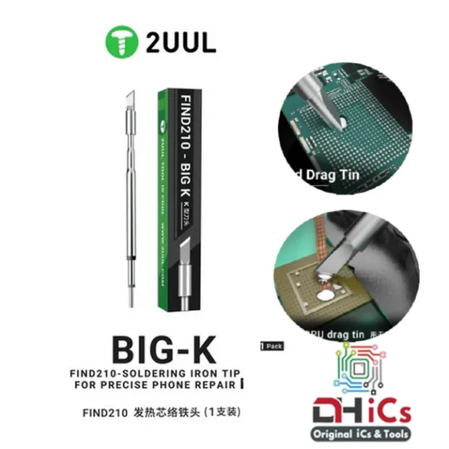 2UUL FD11 Big-K Soldering Iron Tip for C210 Soldering Station (1 Pack)